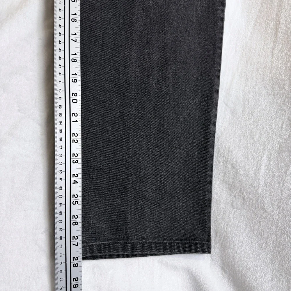 Levi's Jeans 550 Relaxed Fit‎ Black Tapered Leg Denim W38 L30